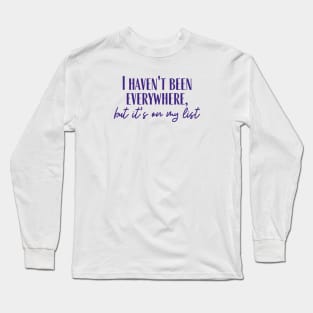 On My List Long Sleeve T-Shirt